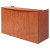 Alera Valencia Series Reception Desk With Transaction Counter, 71" X 35.5" X 29.5" To 42.5", Medium Cherry