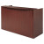 Alera Valencia Series Reception Desk With Transaction Counter, 71" X 35.5" X 29.5" To 42.5", Mahogany