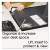 Lift-top Pad Desktop Organizer, With Clear Overlay, 22 X 17, Black