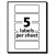 Removable Multi-use Labels, Inkjet/laser Printers, 1 X 3, White, 5/sheet, 50 Sheets/pack, (5436)