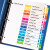 Customizable Toc Ready Index Multicolor Tab Dividers, 15-tab, 1 To 15, 11 X 8.5, White, Traditional Color Tabs, 1 Set