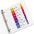 Customizable Toc Ready Index Multicolor Tab Dividers, Uncollated, 8-tab, 1 To 8, 11 X 8.5, White, 24 Sets