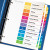 Customizable Toc Ready Index Multicolor Tab Dividers, 12-tab, 1 To 12, 11 X 8.5, White, Traditional Color Tabs, 6 Sets