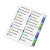 Customizable Toc Ready Index Double Column Multicolor Tab Dividers, 24-tab, 1 To 24, 11 X 8.5, White, 1 Set