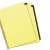 Preprinted Black Leather Tab Dividers W/gold Reinforced Edge, 31-tab, 1 To 31, 11 X 8.5, Buff, 1 Set