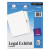 Preprinted Legal Exhibit Side Tab Index Dividers, Avery Style, 27-tab, A To Z, 11 X 8.5, White, 1 Set