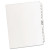 Preprinted Legal Exhibit Side Tab Index Dividers, Avery Style, 26-tab, 51 To 75, 11 X 8.5, White, 1 Set