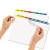 Print And Apply Index Maker Clear Label Dividers, 8-tab, Color Tabs, 11 X 8.5, White, Traditional Color Tabs, 25 Sets