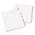 Print And Apply Index Maker Clear Label Dividers, Extra Wide Tab, 5-tab, White Tabs, 11.25 X 9.25, White, 5 Sets