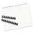 Print And Apply Index Maker Clear Label Unpunched Dividers, 8-tab, 11 X 8.5, White, White Tabs, 25 Sets