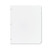 Write And Erase Plain-tab Paper Dividers, 5-tab, 11 X 8.5, White, 36 Sets