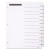 Table 'n Tabs Dividers, 12-tab, Jan. To Dec., 11 X 8.5, White, White Tabs, 1 Set