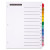 Table 'n Tabs Dividers, 12-tab, Jan. To Dec., 11 X 8.5, White, Assorted Tabs, 1 Set