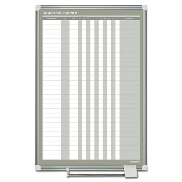 In-out Magnetic Dry Erase Board, 24 X 36, White Surface, Silver Aluminum Frame