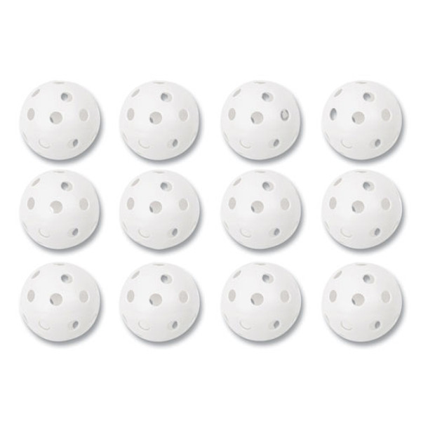 Plastic Baseballs, 9" Diameter, White, 12/set