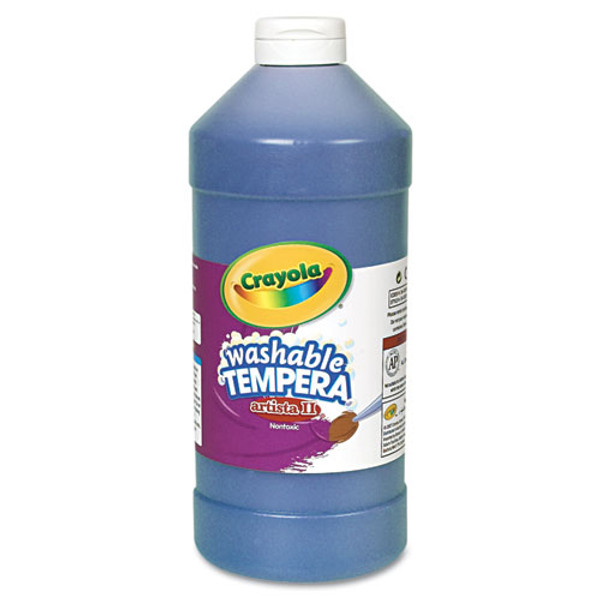 Artista Ii Washable Tempera Paint, Blue, 32 Oz Bottle