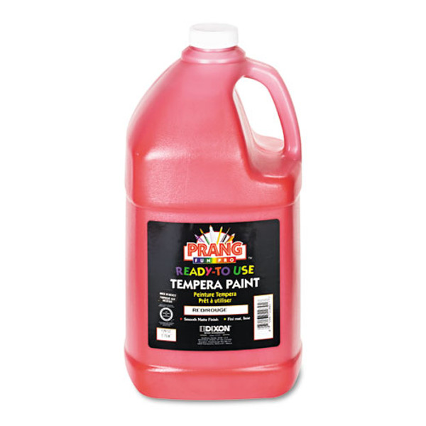 Ready-to-use Tempera Paint, Red, 1 Gal Bottle