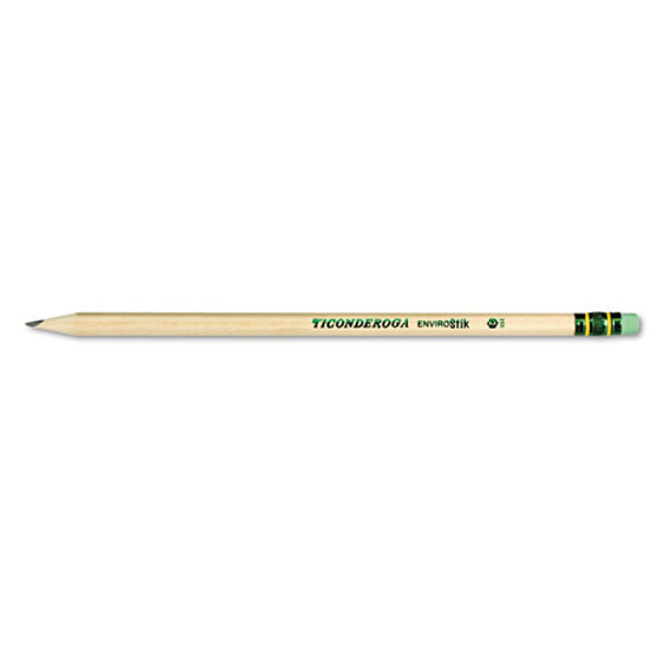 Envirostiks Pencil, Hb (#2), Black Lead, Natural Woodgrain Barrel, Dozen