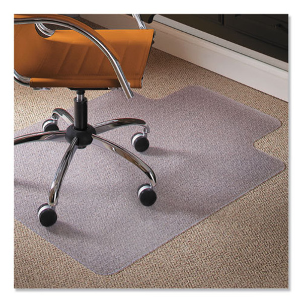 Natural Origins Chair Mat With Lip For Carpet, 45 X 53, Clear