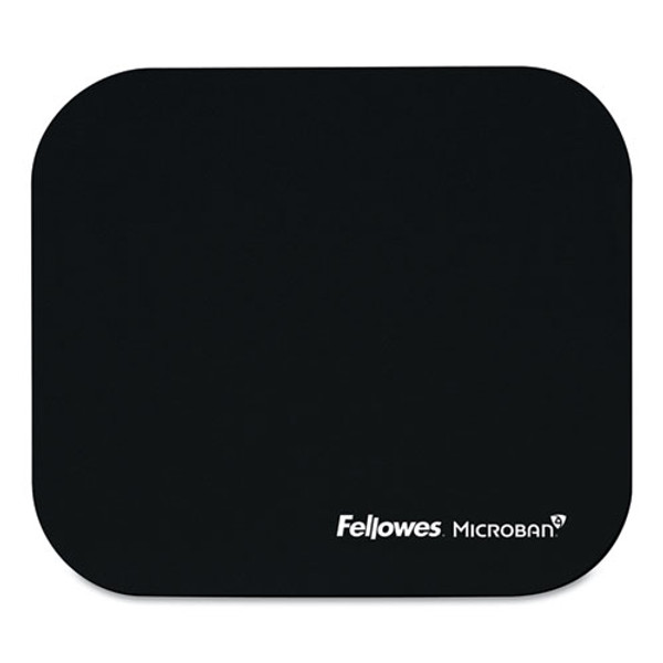 Mouse Pad With Microban Protection, 9 X 8, Black