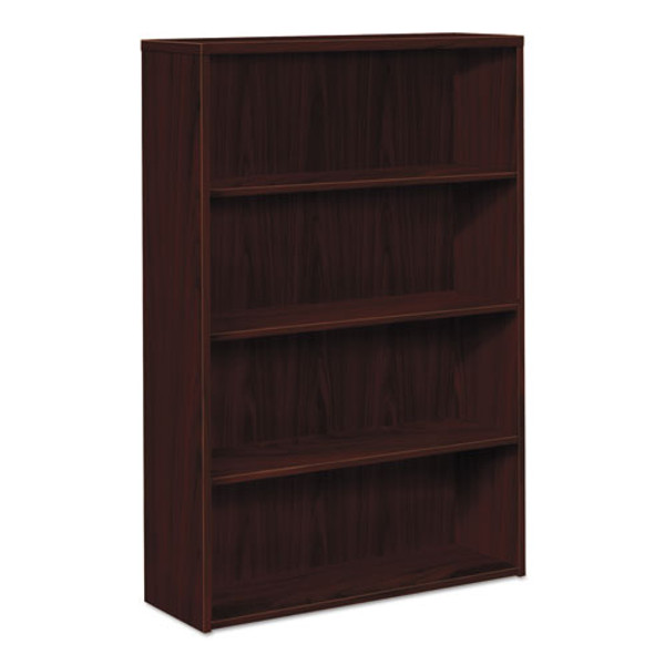 10500 Series Laminate Bookcase, Four-shelf, 36w X 13.13d X 57.13h, Mahogany