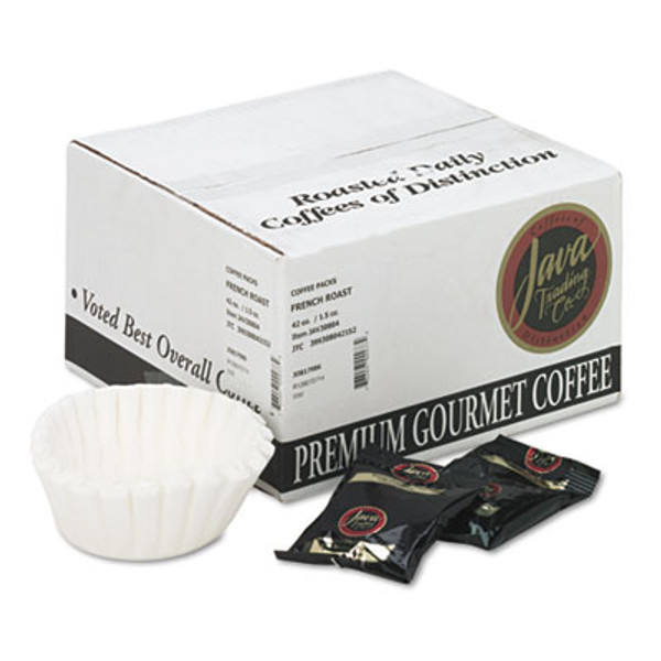 Coffee Portion Packs, 1.5oz Packs, French Roast, 42/carton