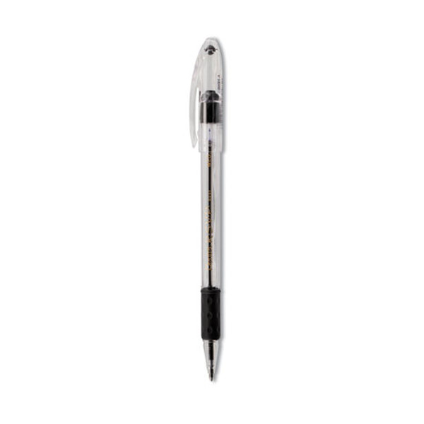 R.s.v.p. Ballpoint Pen, Stick, Medium 1 Mm, Black Ink, Clear/black Barrel, Dozen