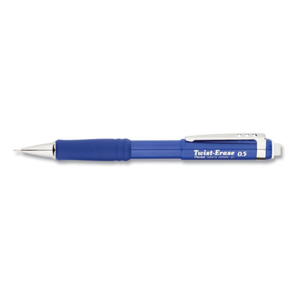 Twist-erase Iii Mechanical Pencil, 0.5 Mm, Hb (#2), Black Lead, Blue Barrel