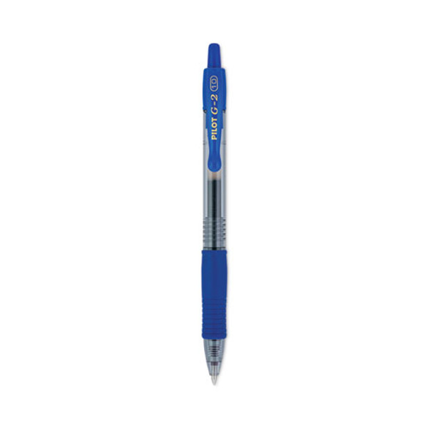 G2 Premium Gel Pen, Retractable, Bold 1 Mm, Blue Ink, Smoke/blue Barrel, Dozen