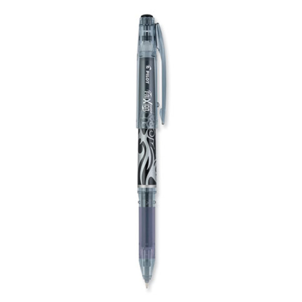 Frixion Point Erasable Gel Pen, Stick, Extra-fine 0.5 Mm, Black Ink, Black/silver/smoke Barrel