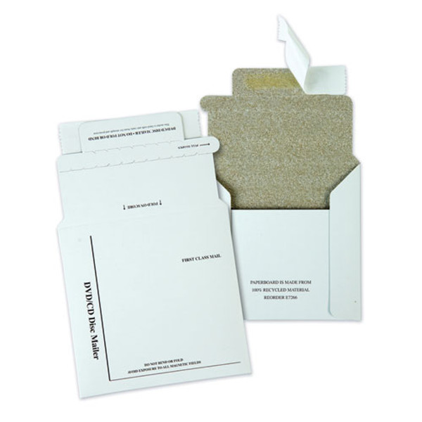 Quality Park Disk/CD Foam-Lined Mailers - QUAE7266