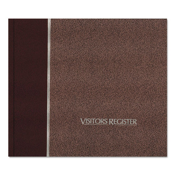 Hardcover Visitor Register Book, Burgundy Cover, 9.78 X 8.5 Sheets, 128 Sheets/book
