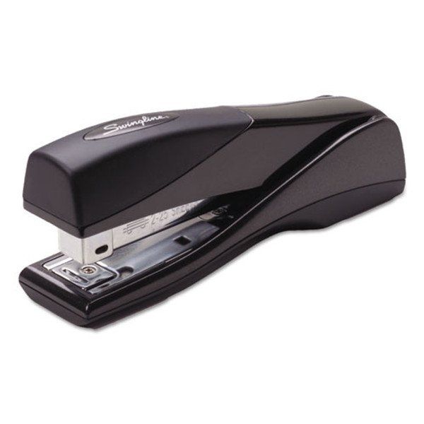 Optima Grip Full Strip Stapler, 25-sheet Capacity, Graphite Black