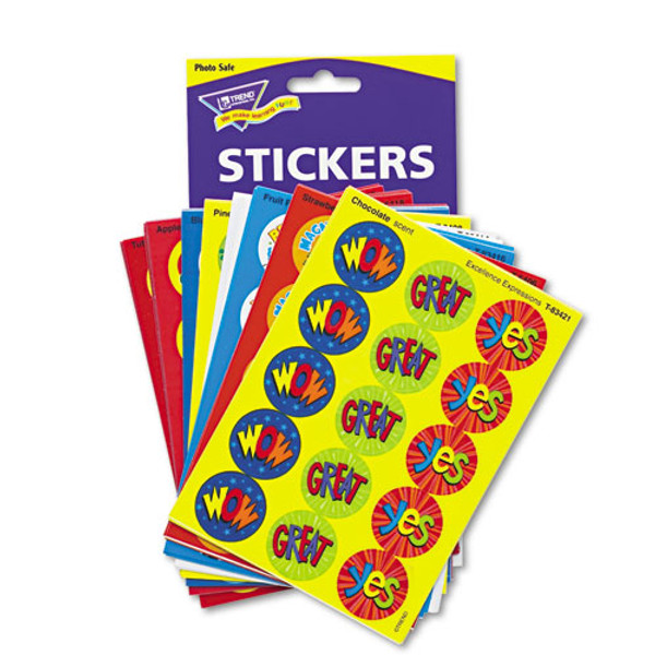 Stinky Stickers Variety Pack, Praise Words, Assorted Colors, 435/pack