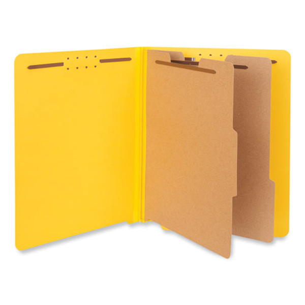 Universal Deluxe Six-Section Colored Pressboard End Tab Classification Folders - UNV10319