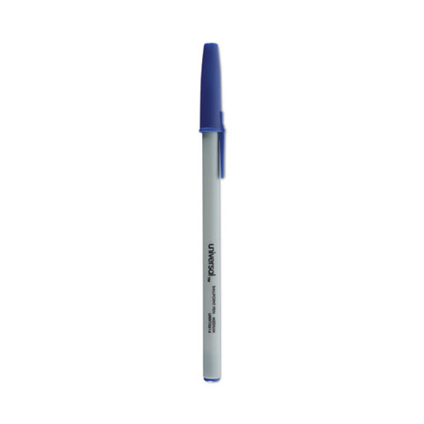 Ballpoint Pen Value Pack, Stick, Medium 1 Mm, Blue Ink, Gray/blue Barrel, 60/pack