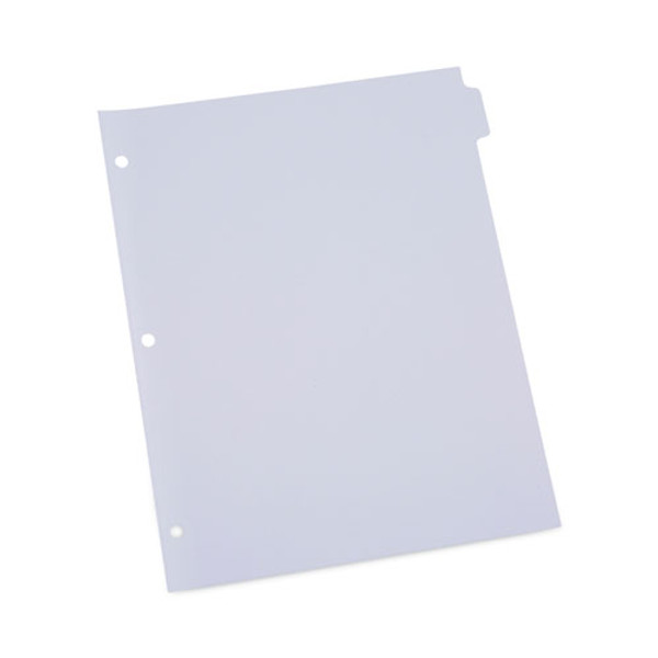 Self-tab Index Dividers, 8-tab, 11 X 8.5, White, 24 Sets