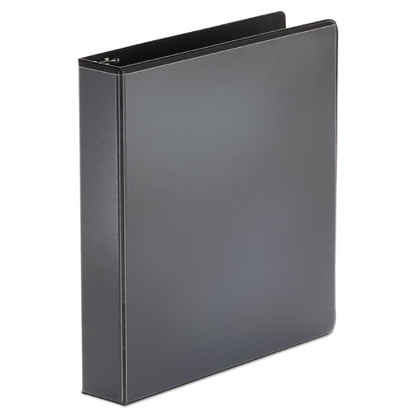 Economy Round Ring View Binder, 3 Rings, 1.5" Capacity, 11 X 8.5, Black