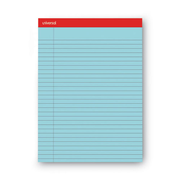 Colored Perforated Ruled Writing Pads, Wide/legal Rule, 50 Blue 8.5 X 11 Sheets, Dozen
