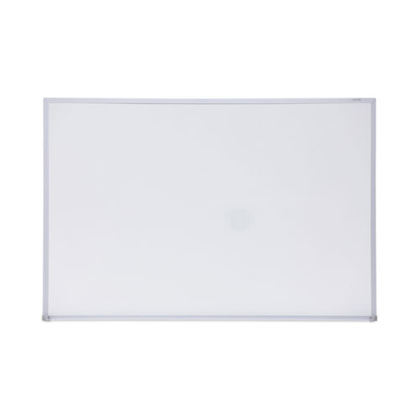 Melamine Dry Erase Board With Aluminum Frame, 36 X 24, White Surface, Anodized Aluminum Frame