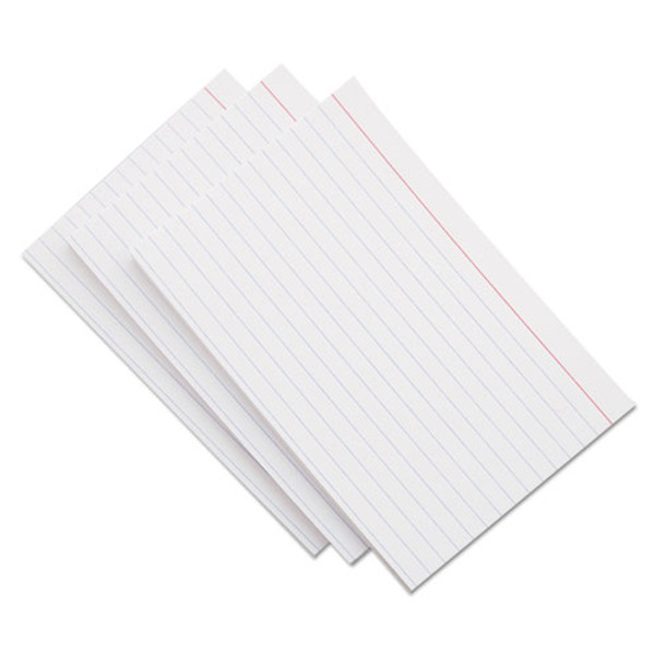 Ruled Index Cards, 5 X 8, White, 100/pack - UNV47250