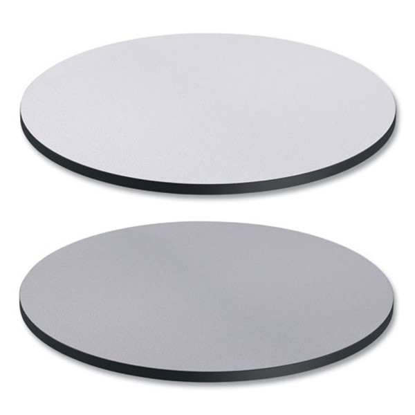 Reversible Laminate Table Top, Round, 35.5" Diameter, White/gray