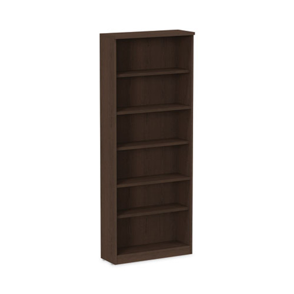 Alera Valencia Series Bookcase, Six-shelf, 31.75w X 14d X 80.25h, Espresso