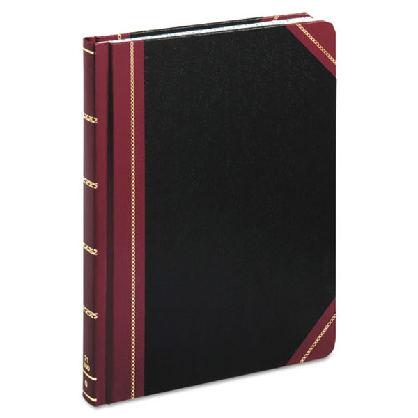BOR21300R Columnar Accounting Book, Record Rule, Black Cover, 300 Pages, 8 1/8 x 10 3/8