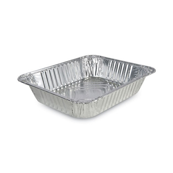 Aluminum Steam Table Pans, Half-size Deep128 Oz., 2.56" Deep, 10.38 X 12.75, 100/carton