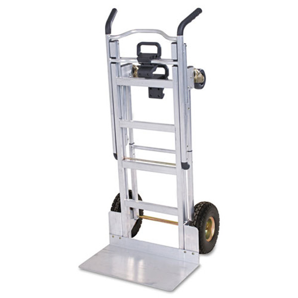 3-in-1 Convertible Hand Truck, 800 Lb To 1,000 Lb Capacity, 21.06 X 21.85 X 48.03, Aluminum