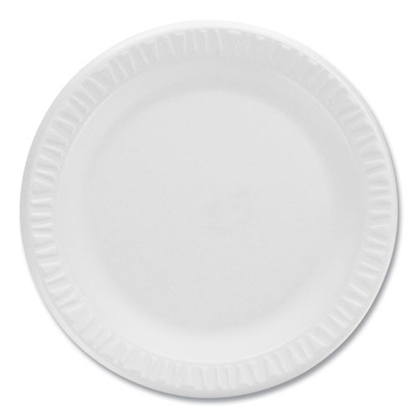 Concorde Non-laminated Foam Plates, 9" Dia, White, 125/pack