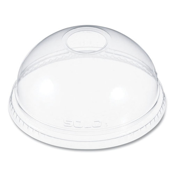 Ultra Clear Dome Cold Cup Lids, Fits 16 Oz To 24 Oz Cold Cups, Plastic, Clear, 1,000/carton