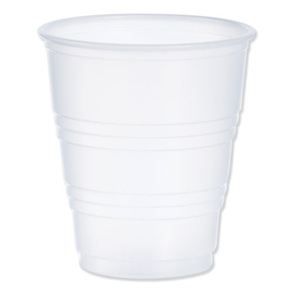 High-impact Polystyrene Cold Cups, 5 Oz, Translucent, 100 Cups/sleeve, 25 Sleeves/carton