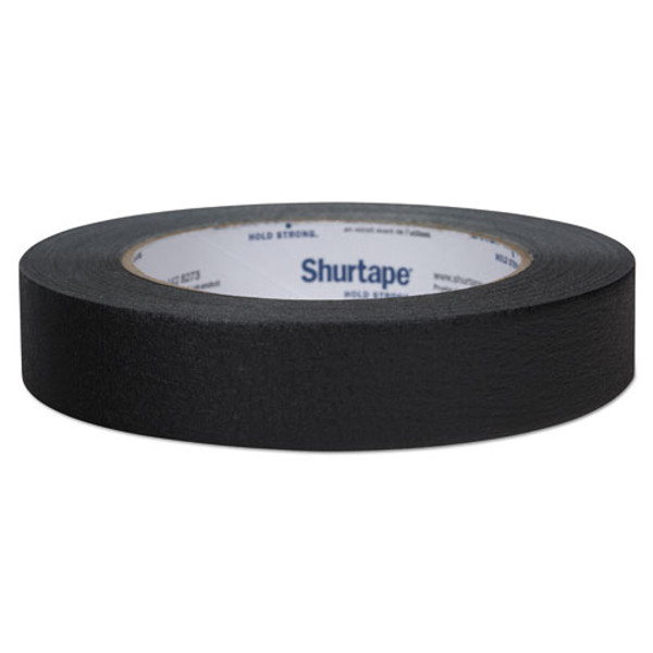 Color Masking Tape, 3" Core, 0.94" X 60 Yds, Black